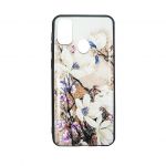 Pouzdro MFashion na Samsung M51 - 3D květy - bílé