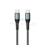 USB Kabel PrestiCo T10 Type-C / Type-C 60W PD - 3.1A - černá