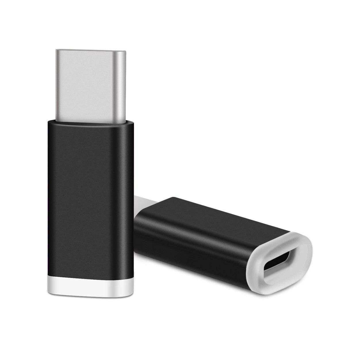 Adaptér, redukce microUSB - USB Type C - černý OEM