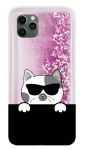 Pouzdro MFashion na iPhone 11 Pro Max - Kočka - růžové