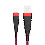 Armor USB kabel type C 2A - 2m - červený