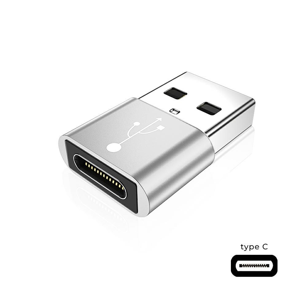 Adaptér, redukce Type C - USB​ ADP105 - stříbrný OEM