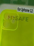 Pouzdro Mysafe Fluo pro iPhone 12 / 12 PRO 6,1 - průhledně žluté