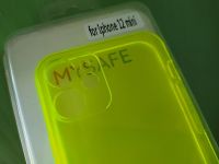 Pouzdro Mysafe Fluo pro iPhone 12 MINI - průhledně žluté