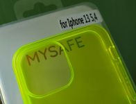 Pouzdro Mysafe Fluo pro iPhone 13 MINI - průhledně žluté