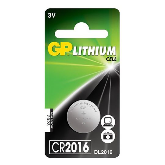 Baterie​ lithiová​ GP​ 3V​ CR2016​ 1​ kus