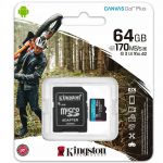Paměťová karta KINGSTON 64GB​ microSDXC​ 170MB​/​s​ A2​ C10