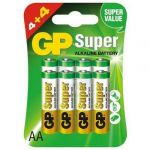 Superalkaline​ baterie GP​ AA​ LR6​ 4​ +​ 4​ kusy