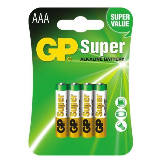 Superalkaline​ GP​ baterie​ AAA​ (LR03)​ 4 kusy