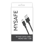 Kabel P156 USB microUSB - MYSAFE - černý