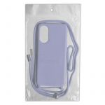 Pouzdro Rope Case na Samsung A13​ 5G na krk - fialové Jelly Case
