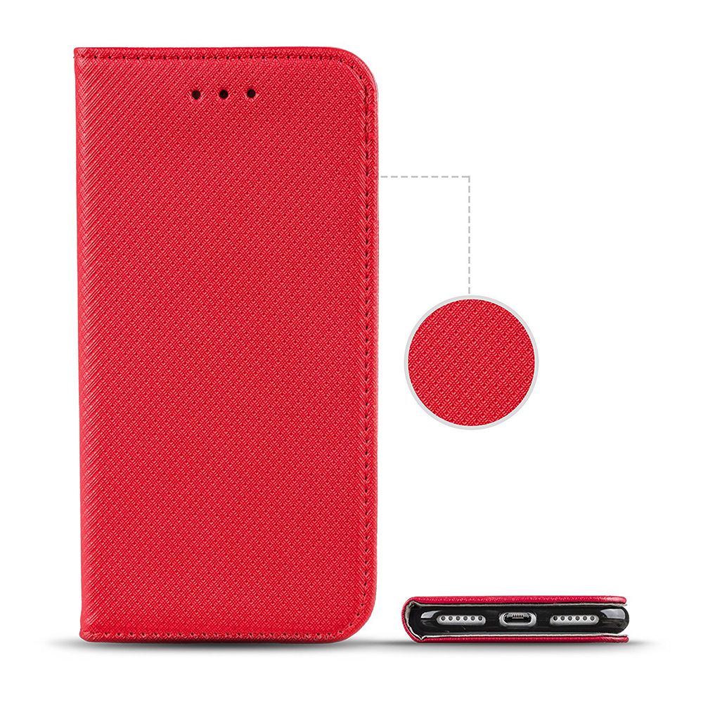 Pouzdro Sligo Smart na Oppo​ A58​ 4G - Power Magnet - červené Sligo Case