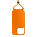 Pouzdro Rope Case na Samsung A15​ 4G / 5G na krk - oranžové Jelly Case