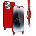 Pouzdro Rope Case na Samsung S23​ FE na krk - červené Jelly Case
